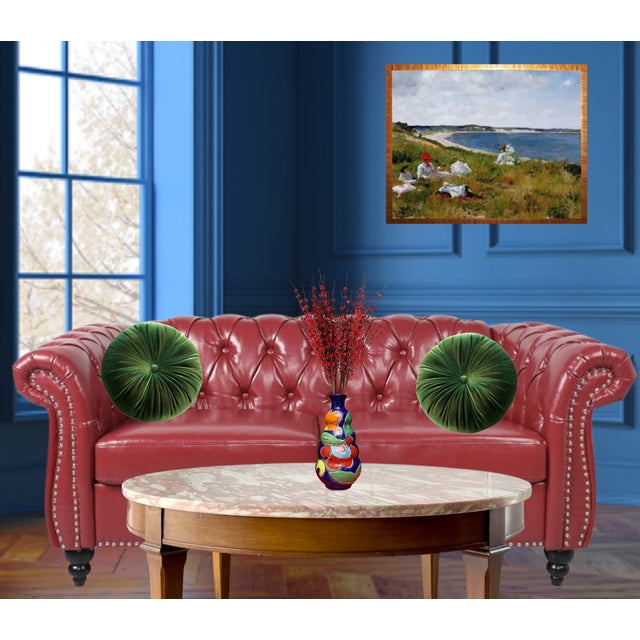 La Musa Abstract Floral Ceramic Vase For Sale - Image 12 of 15