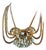 Stunning Art Deco and Gold Fill and Rhinestone Necklace For Sale