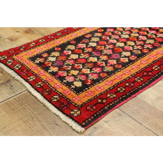 Vintage Persian Hamadan Rug - 01'10 X 03'00 For Sale In Dallas - Image 6 of 9