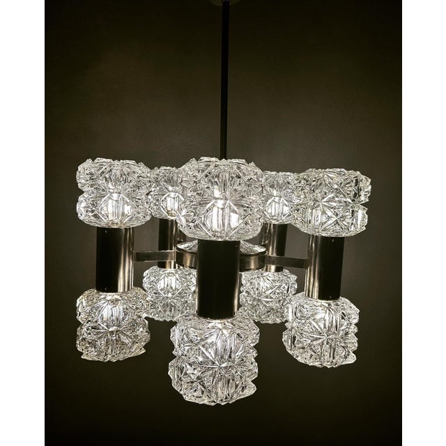 Vintage Chandelier from Kaiser Leuchten, 1970s For Sale - Image 12 of 15