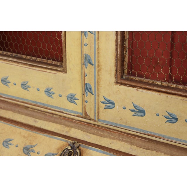Vintage Italian Neoclassical Paint Decorated Secretary Desk For Sale - Image 15 of 18