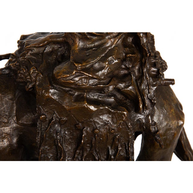 Italian Antique Bronze Sculpture “Flight From Egypt” (1892) Ernesto Bazzaro For Sale - Image 15 of 18