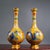 Late 19th Century Pair of Yellow Cloisonné Enamel Dragon and Phoenix Vases For Sale - Image 4 of 9