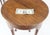Baker Furniture Company Pair Walnut Baker Demilune Flip Top Round End Side Console Occasional Table MINT For Sale - Image 4 of 12