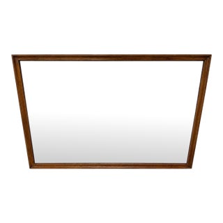 Mid-Century Modern Broyhill Walnut Wall Mirror For Sale