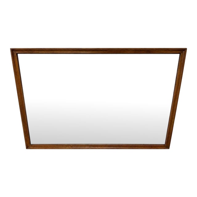 Mid-Century Modern Broyhill Walnut Wall Mirror For Sale