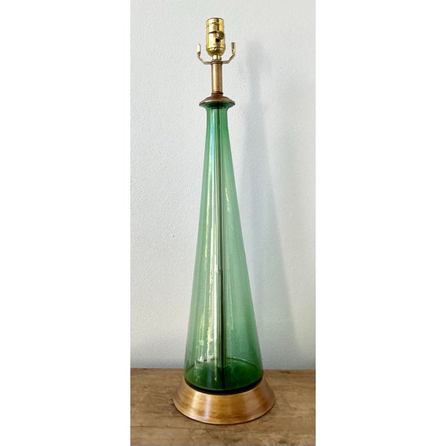 Vintage Boho Italian Glass Lamp For Sale - Image 12 of 12