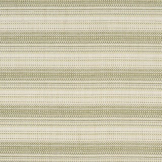 Schumacher Sabine Performance Stripe Fabric In Green For Sale