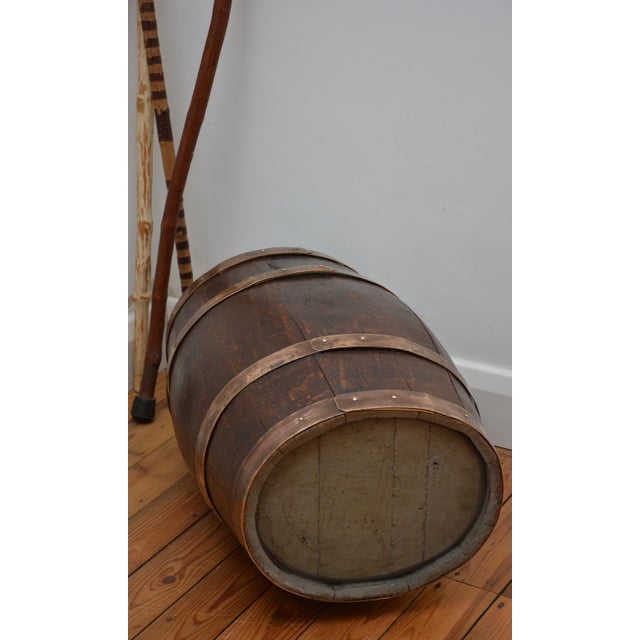 Victorian Country House Coopered Barrel Umbrella Stand in Oak, 1870 For Sale - Image 12 of 15