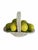 This is a vintage Italian glazed ceramic basket filled with beautifully modeled lemons in shades of yellow and green. The...