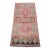Hand-Knotted Turkish Petite Rug Low Pile Faded Colors DoorMat Yastik Rug - 20'' X 44'' For Sale