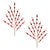 Contemporary Red Jewel Bead Spray (Set of 2) For Sale - Image 3 of 3