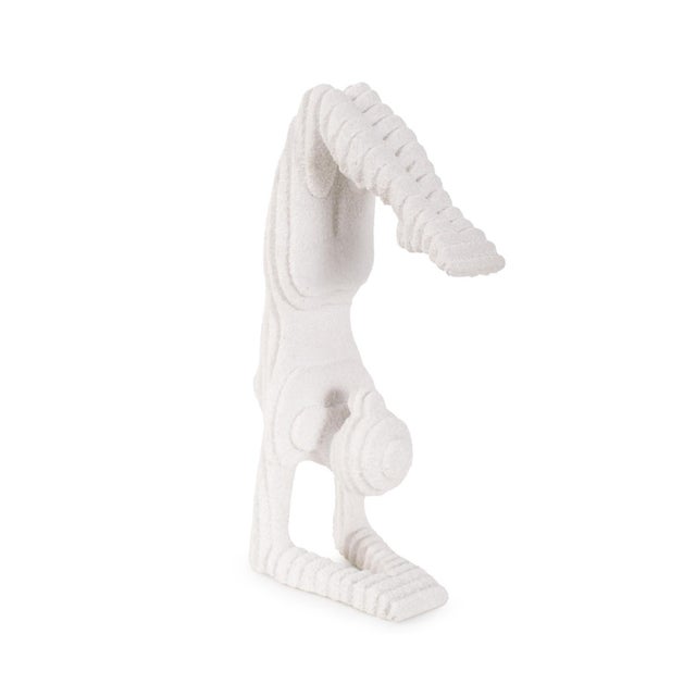 White Yin Scorpion Yoga Pose in Polyresin For Sale - Image 8 of 11