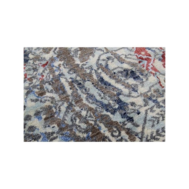 1990s Handwoven Modern Abstract Area Rug 9x12 For Sale - Image 11 of 11