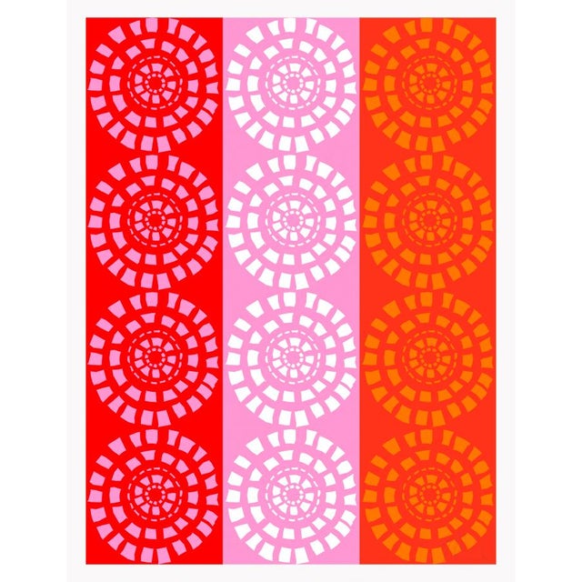 French Street in Red, Pink, and Orange Fine Art Print 18.5" X 24" by Liz Roache For Sale In Boston - Image 6 of 6