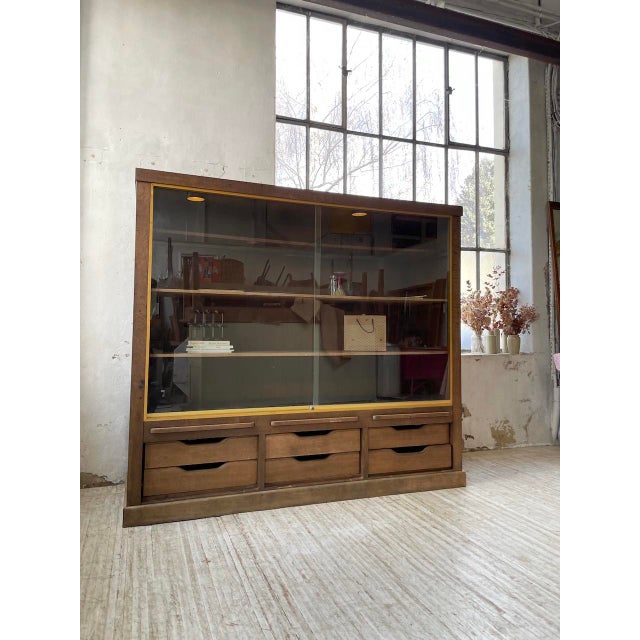 Oak Display Cabinet, 1950s For Sale - Image 4 of 18