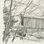 Mid-Century Americana Rustic Lithograph From Pencil Drawing, Covered Bridge Framed. For Sale - Image 10 of 13