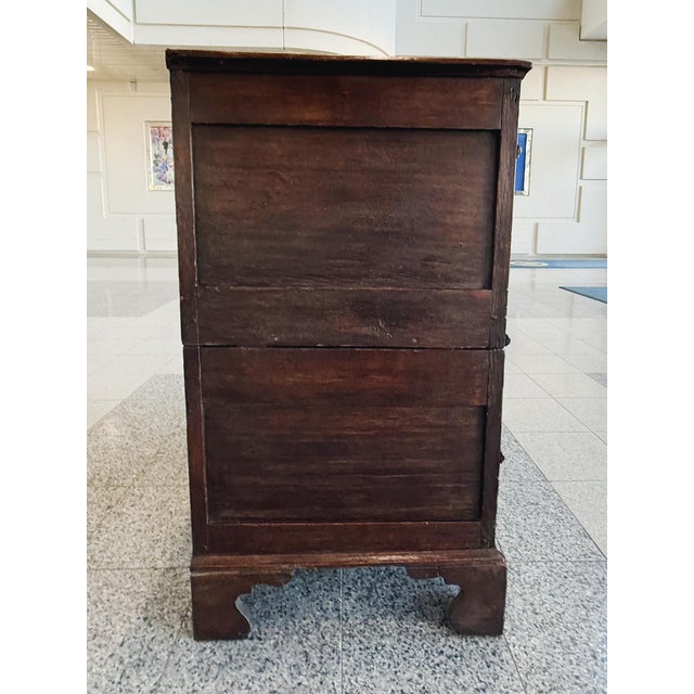 Brown Antique William & Mary English Black Oak Chest of Drawers For Sale - Image 8 of 18