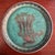 Metal Mid 20th Century Swedish Gustavsberg Argenta Art Pottery Coasters, Set of 5, Turquoise Glazed With Silver Floral Motifs For Sale - Image 7 of 8