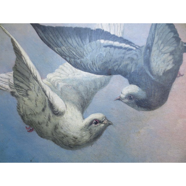 Pigeons on Flight Painting For Sale In New York - Image 6 of 8
