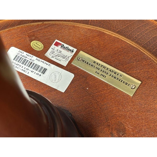 Carved Walnut Tripod Table from Ralph Lauren, 2010 For Sale - Image 9 of 10