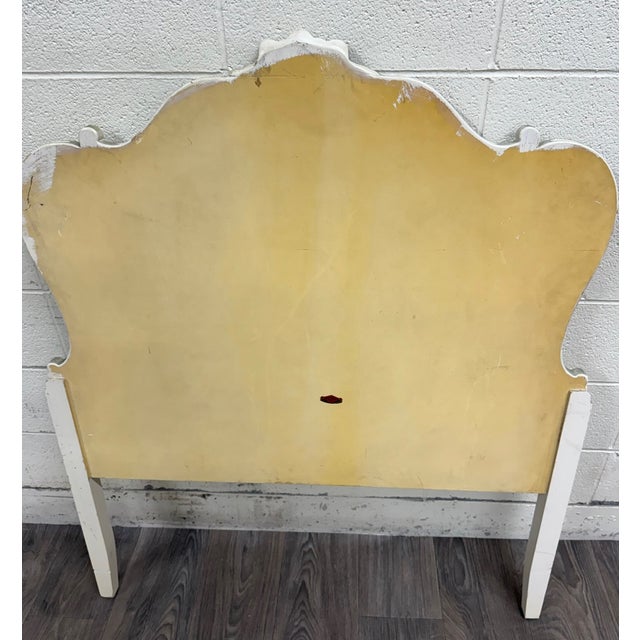 Vintage Twin Size Winnebago Manufacturing Co French Provincial Rococo Style Bed For Sale - Image 13 of 14