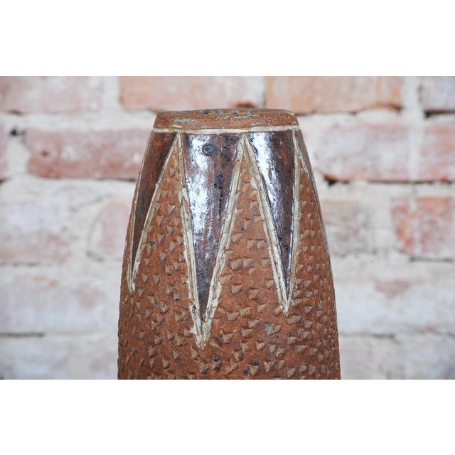 Ceramic Mid-Century Vase in Ceramic, Czech, 1940s For Sale - Image 7 of 10