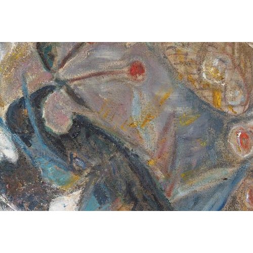 Unknown, Painting Depicting Birds in a Fruit Tree, Oil on Canvas For Sale - Image 4 of 7