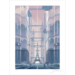 François Schuiten, Revoir Paris, Silkscreen For Sale