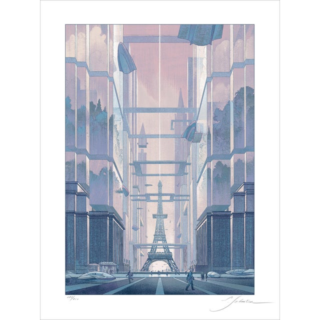 François Schuiten, Revoir Paris, Silkscreen For Sale