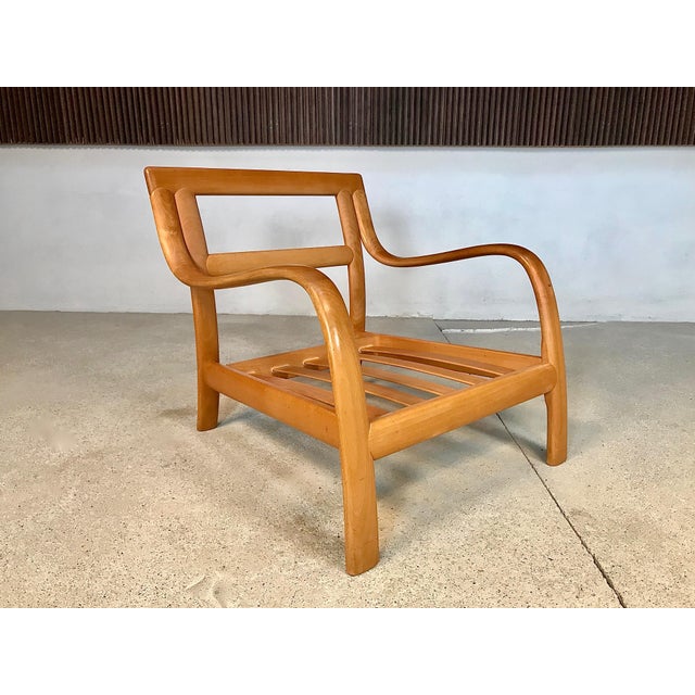 Bentwood & Leather Lounge Chair from Komfort For Sale - Image 12 of 18