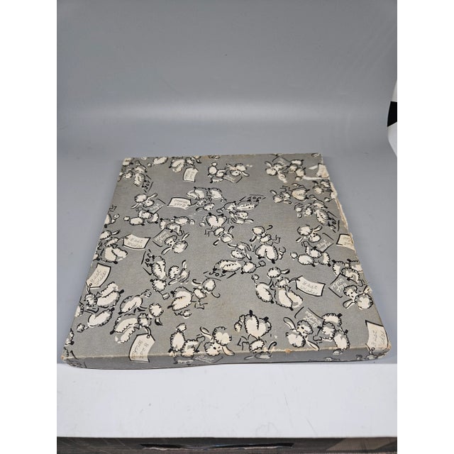 1970s Vintage Napco Plate Set Hearts Clubs Spades Diamonds, Original Box For Sale - Image 5 of 6