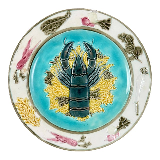 Wedgwood Majolica Lobster Plate For Sale