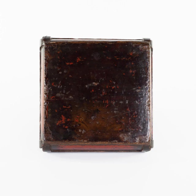 2000 - 2009 Vintage Red Lacquer Trinket Box For Sale - Image 5 of 6