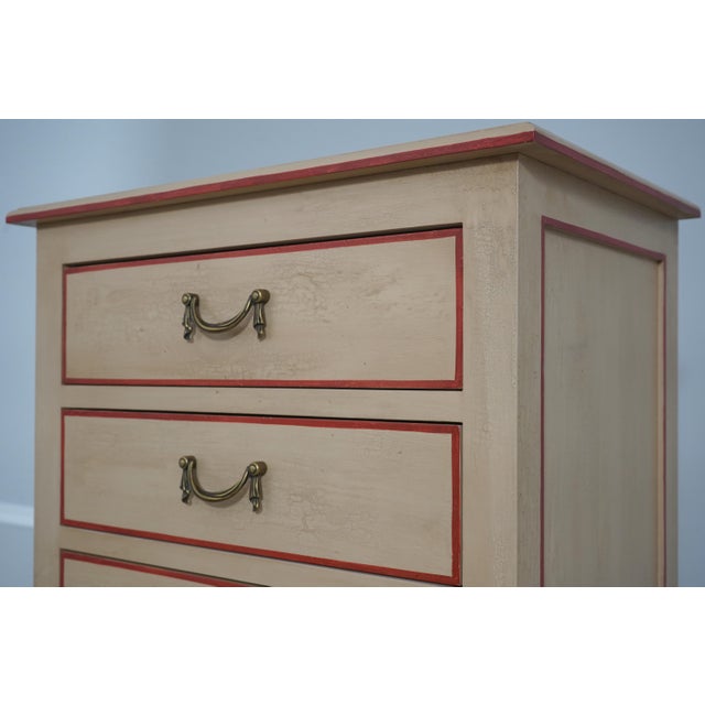 1980s Italian Paint Decorated 7 Drawer Semanier Lingerie Chest For Sale In Philadelphia - Image 6 of 14