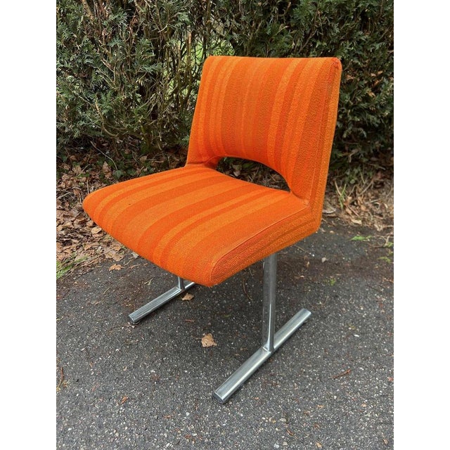 Pair of chairs from the 1960s. with their original upholstery, metal legs. Design by Georges Frydman. I have official...