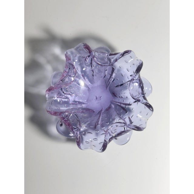 Alexandrite Murano Bullicante Bubbles Ashtray, 1950s, in Flawless conditions. Designed 1950 to 1959