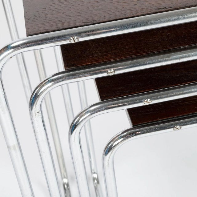 B-9 Nesting Tables from Slezak Factories, Set of 4 For Sale - Image 5 of 12
