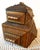 Wood Early 20th Century Tramp Art Box With Hinged Lid and Pull-Out Drawer For Sale - Image 7 of 10