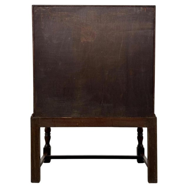 Antique Early 20th Century Edwardian Oak Bureau For Sale - Image 10 of 14