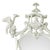 A Chinoiserie style carved mirror featuring an elaborately sculpted pagoda crest flanked by a pair of finely detailed...