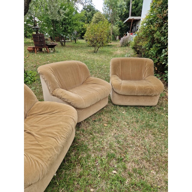 Textile Scoop Modular Chairs by Henning Korch, 1970s, Set of 2 For Sale - Image 7 of 18
