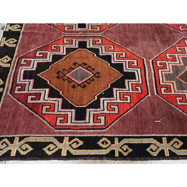 Mid 20th Century Galerie Shabab Collection Mid-20th Century Turkish Anatolian Room Size Carpet For Sale - Image 5 of 8