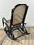 Thonet Rocking Chair in Blackened Curved Wood and Cane, 1900s by Michael Thonet, 1890s For Sale - Image 5 of 10