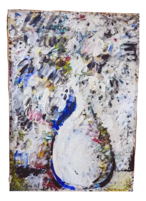 Emanuele Bettini, Vase of Flowers, 1963, Oil on Canvas