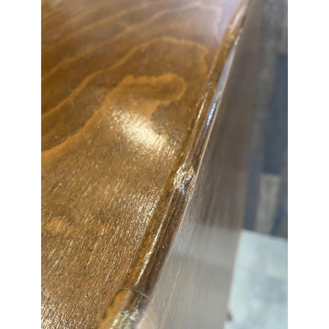 Rustic Louis XV Style Bedside Table with Drawer and Niche, 1950s For Sale - Image 3 of 18