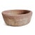 Vintage hand chiseled red sandstone bowl from Agra, North India. Great for display and use indoors or out. Each is unique...