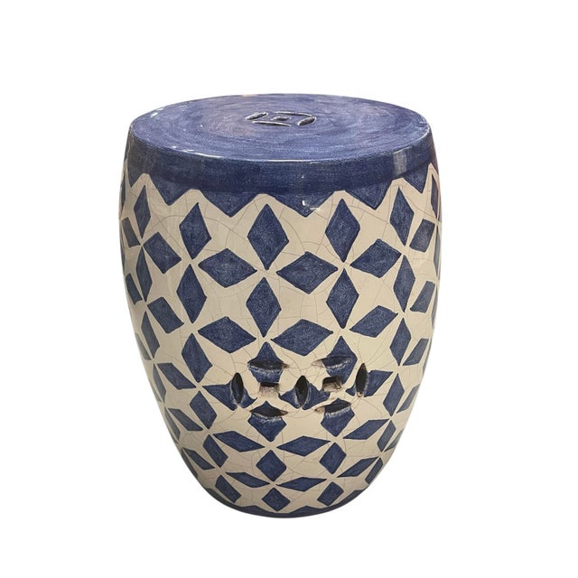 A striking blend of Old World craftsmanship and contemporary graphic design, this recently made Italian garden stool is a...