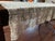 Farmhouse Vintage Handmade Crochet Lace Tablecloth - 56” × 82" For Sale - Image 3 of 10