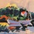 Modern 'Sunny Lake Scene' by E. P. Megee For Sale - Image 3 of 9